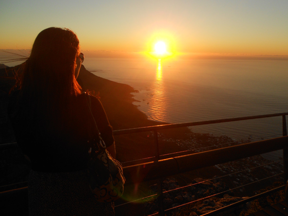 Monique Tolken - enjoying a beautiful Cape Town sunset